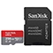 کارت حافظه microSDXC سن دیسک مدل Ultra کلاس10 و A1 استاندارد UHS-I U1 سرعت 100MBps 667X همراه با آداپتور SD ظرفیت 256 گیگابایت
